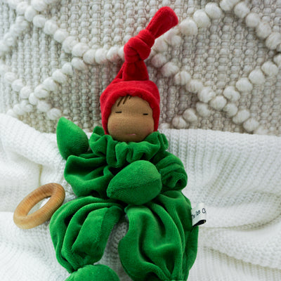 Teething Gnome-Red & Green